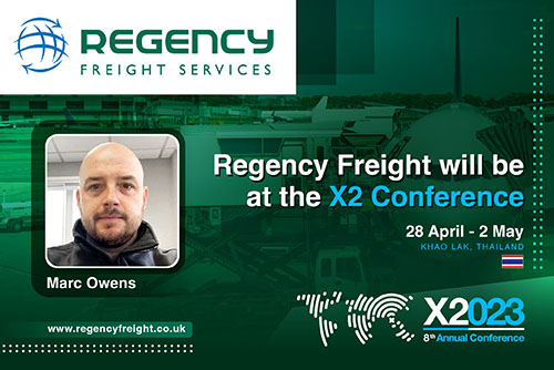 Regency Freight Services Ltd will be at the X2 Logistics Networks Conference from 28th April - 2nd May